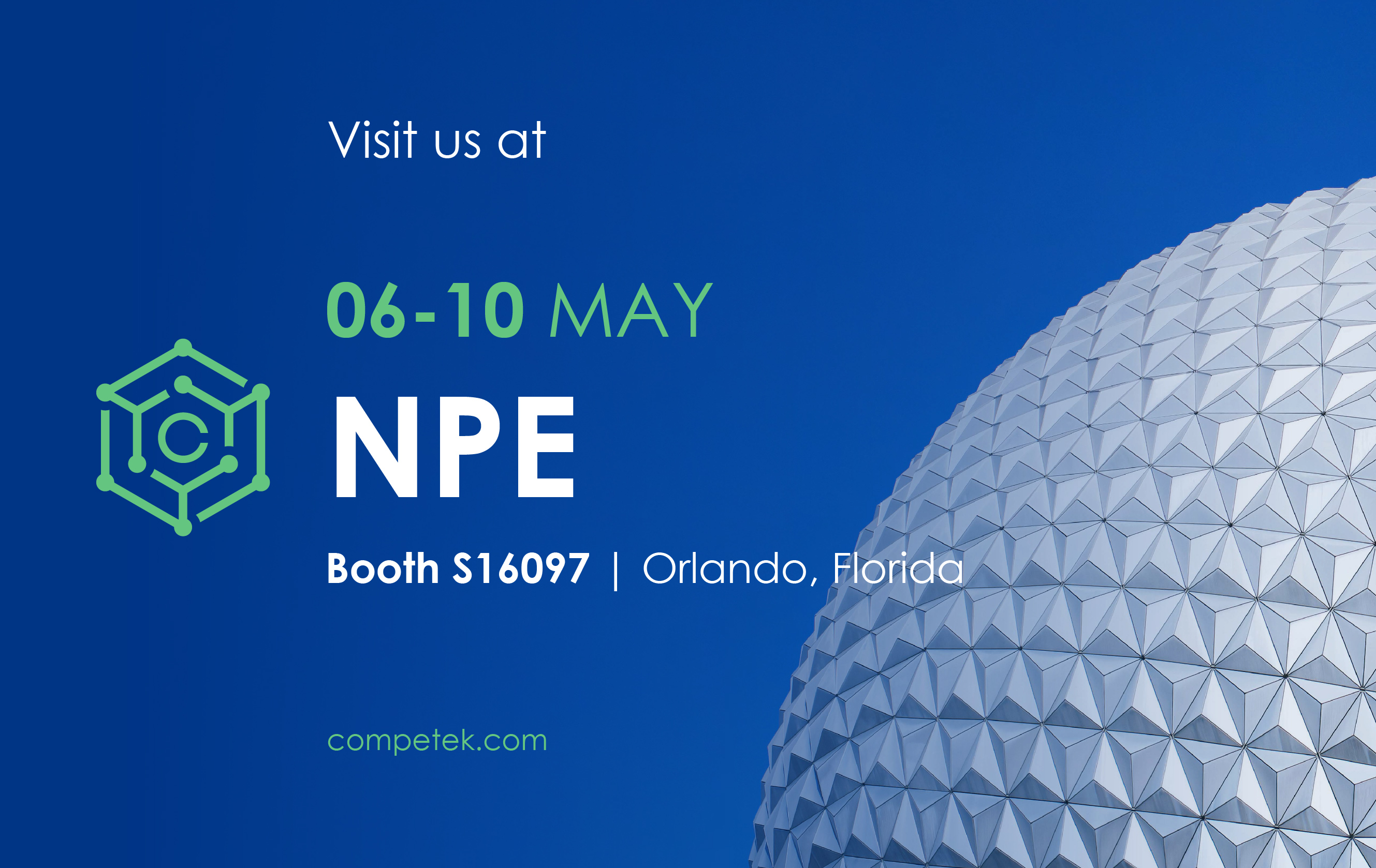 Meet Competek at NPE, 6 - 10 may
